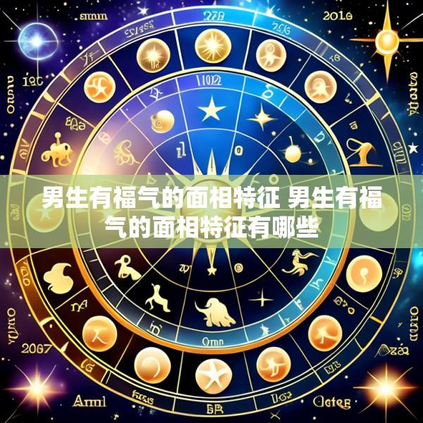 男生有福气的面相特征 男生有福气的面相特征有哪些