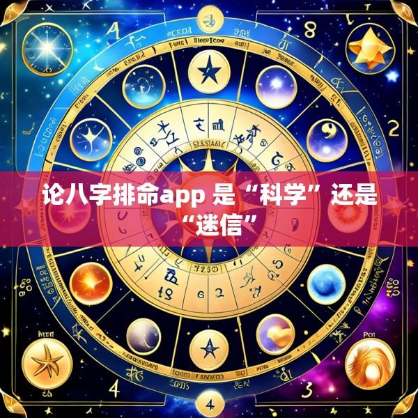论八字排命app 是“科学”还是“迷信”