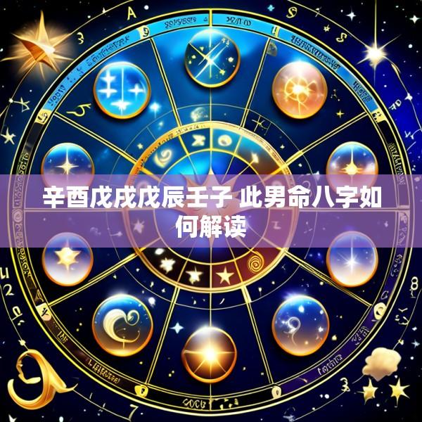 辛酉戊戌戊辰壬子 此男命八字如何解读