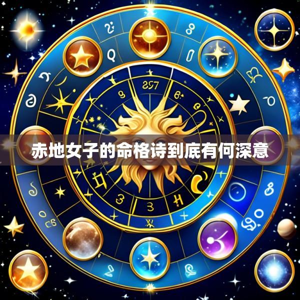 赤地女子的命格诗到底有何深意