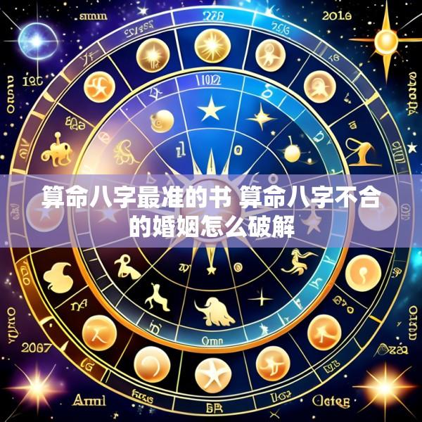 算命八字最准的书 算命八字不合的婚姻怎么破解