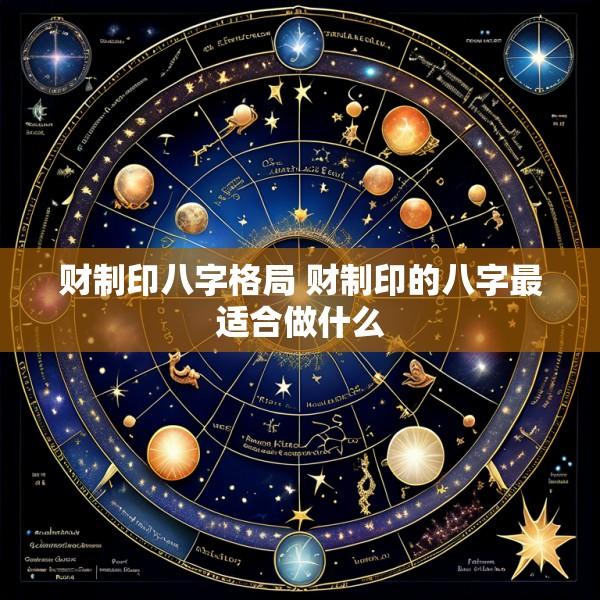 财制印八字格局 财制印的八字最适合做什么
