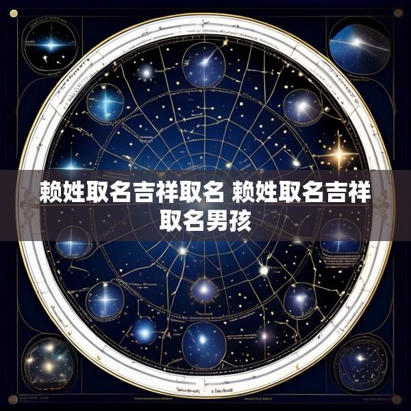 赖姓取名吉祥取名 赖姓取名吉祥取名男孩