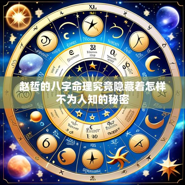 赵哲的八字命理究竟隐藏着怎样不为人知的秘密