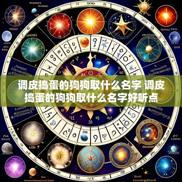 调皮捣蛋的狗狗取什么名字 调皮捣蛋的狗狗取什么名字好听点