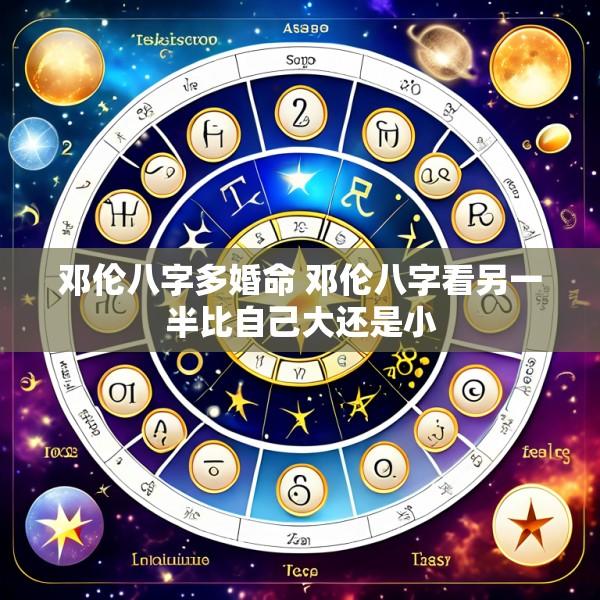 邓伦八字多婚命 邓伦八字看另一半比自己大还是小