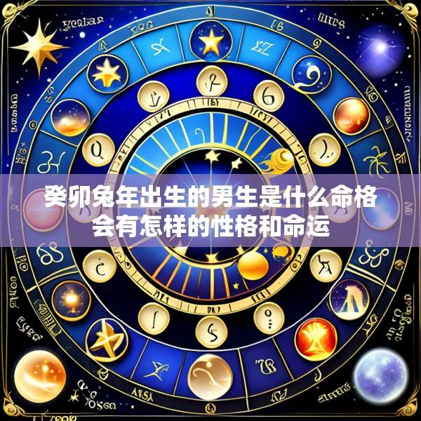 癸卯兔年出生的男生是什么命格会有怎样的性格和命运