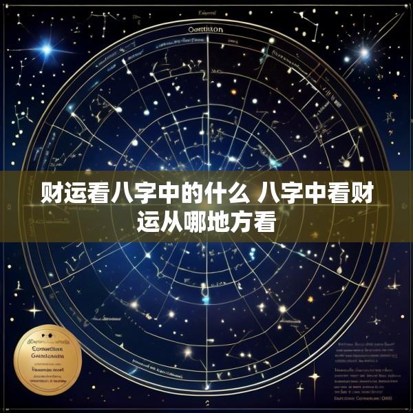 财运看八字中的什么 八字中看财运从哪地方看