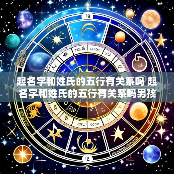 起名字和姓氏的五行有关系吗 起名字和姓氏的五行有关系吗男孩