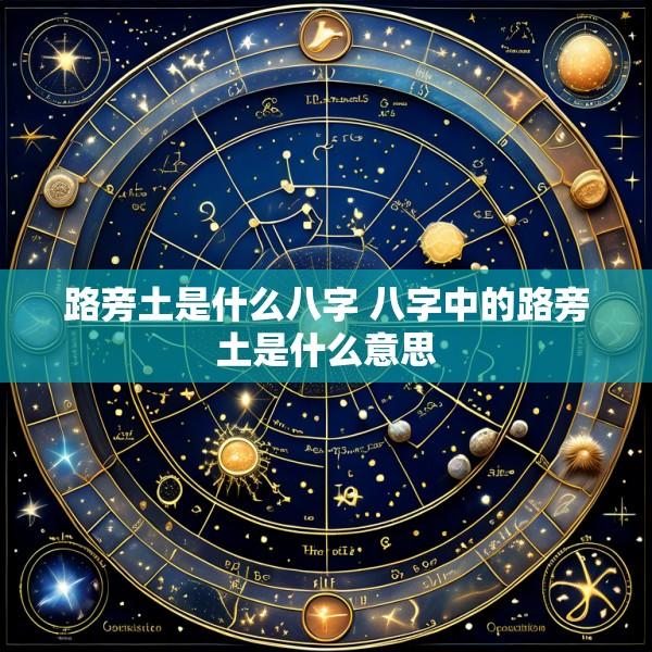 路旁土是什么八字 八字中的路旁土是什么意思