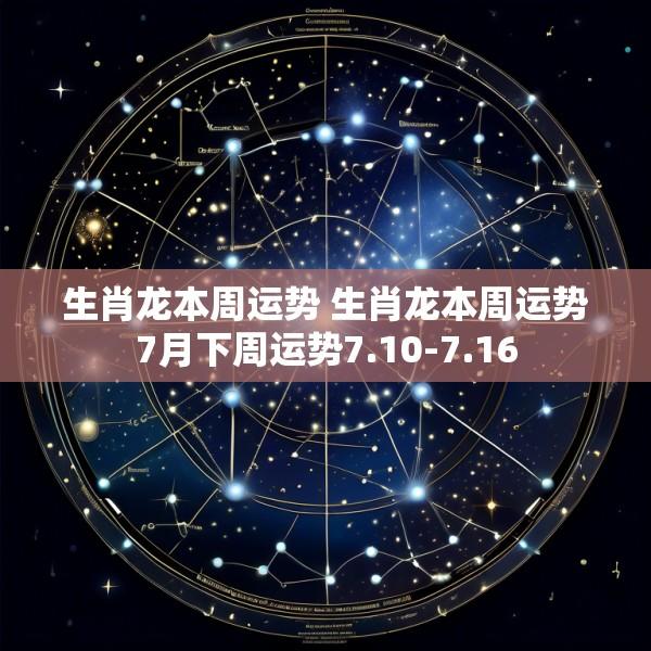 生肖龙本周运势 生肖龙本周运势7月下周运势7.10-7.16