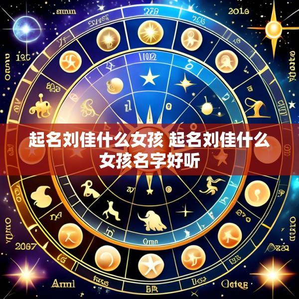 起名刘佳什么女孩 起名刘佳什么女孩名字好听