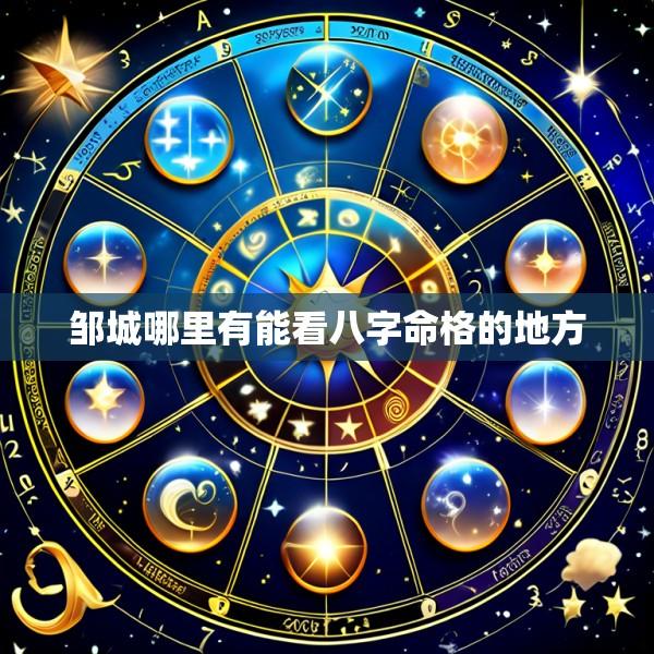 邹城哪里有能看八字命格的地方
