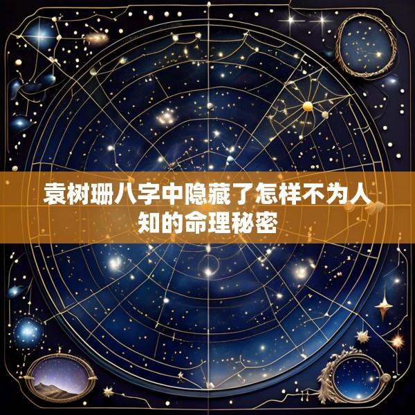 袁树珊八字中隐藏了怎样不为人知的命理秘密