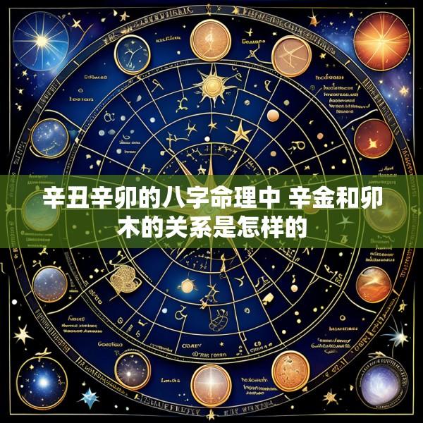 辛丑辛卯的八字命理中 辛金和卯木的关系是怎样的