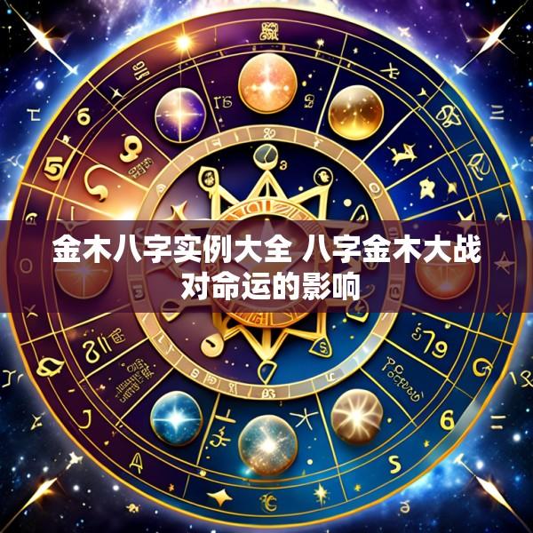 金木八字实例大全 八字金木大战 对命运的影响