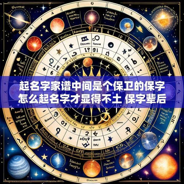 起名字家谱中间是个保卫的保字怎么起名字才显得不土 保字辈后边用什么字好