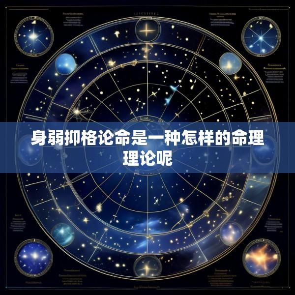 身弱抑格论命是一种怎样的命理理论呢