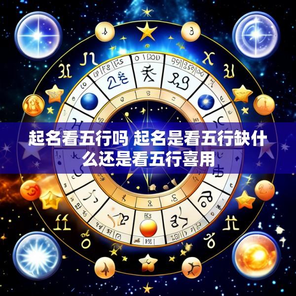 起名看五行吗 起名是看五行缺什么还是看五行喜用