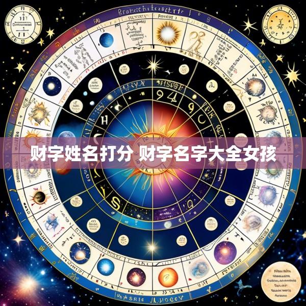 财字姓名打分 财字名字大全女孩