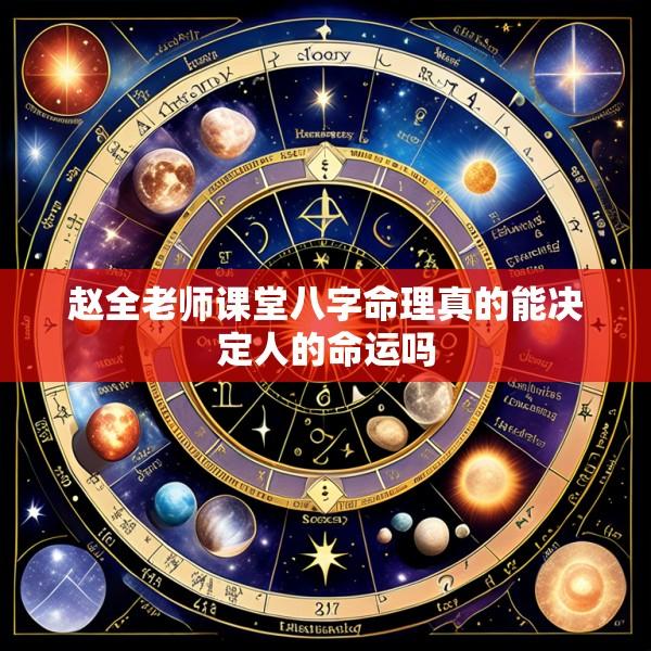 赵全老师课堂八字命理真的能决定人的命运吗