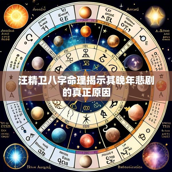 汪精卫八字命理揭示其晚年悲剧的真正原因