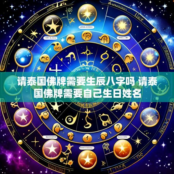 请泰国佛牌需要生辰八字吗 请泰国佛牌需要自己生日姓名