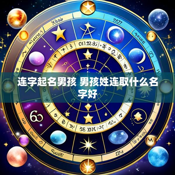 连字起名男孩 男孩姓连取什么名字好