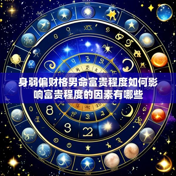 身弱偏财格男命富贵程度如何影响富贵程度的因素有哪些