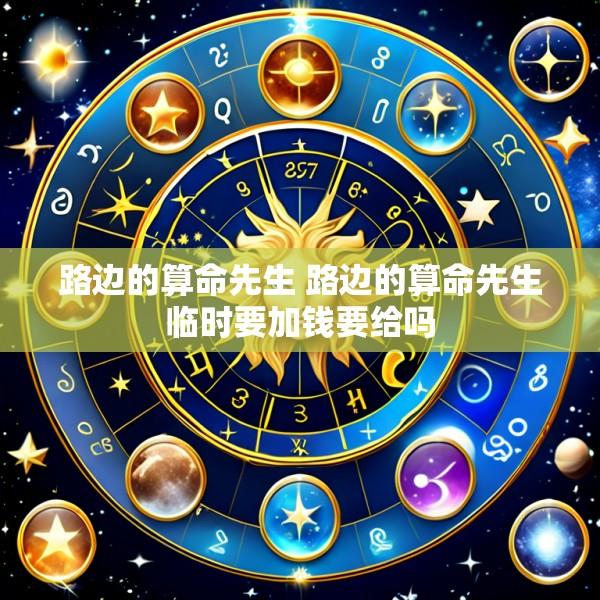 路边的算命先生 路边的算命先生临时要加钱要给吗