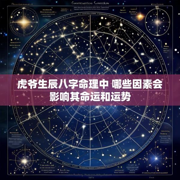 虎爷生辰八字命理中 哪些因素会影响其命运和运势