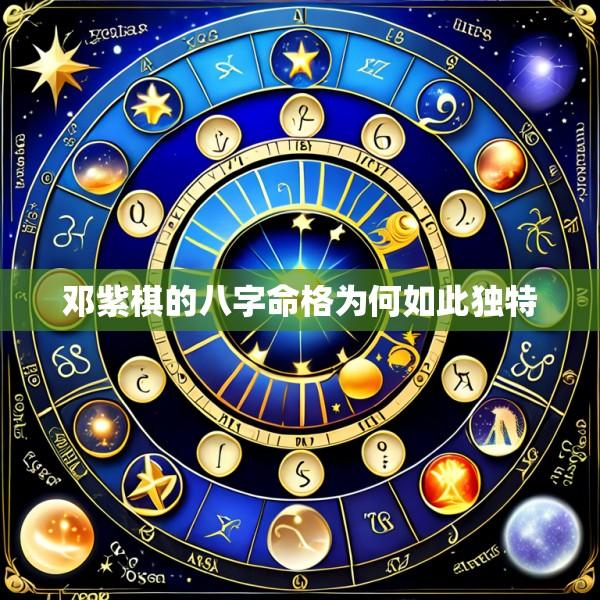 邓紫棋的八字命格为何如此独特