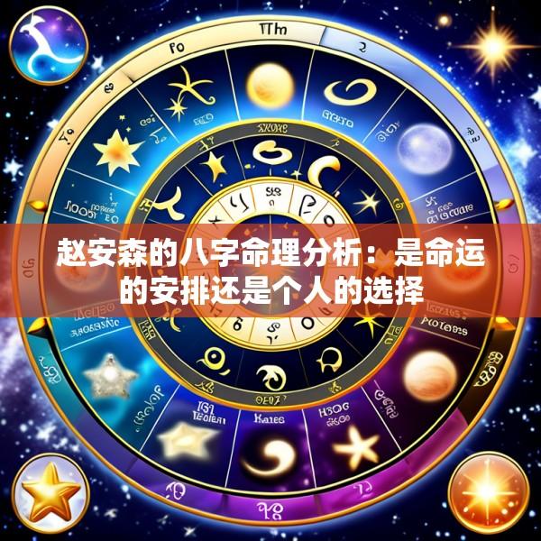 赵安森的八字命理分析：是命运的安排还是个人的选择