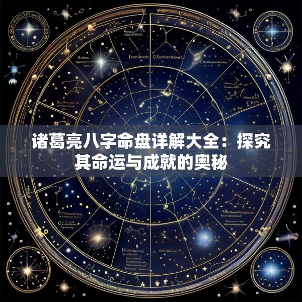 诸葛亮八字命盘详解大全：探究其命运与成就的奥秘