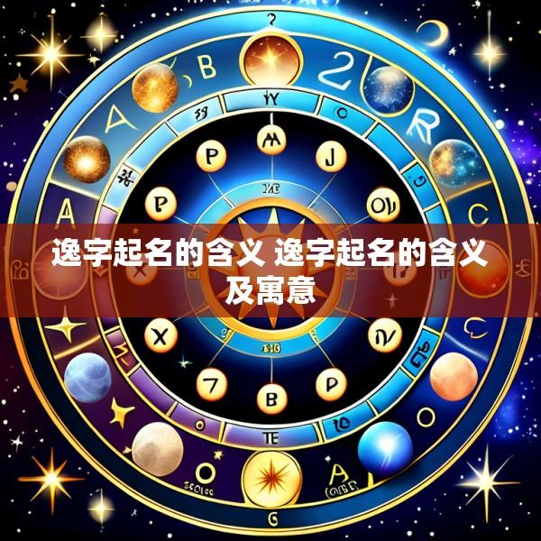 逸字起名的含义 逸字起名的含义及寓意
