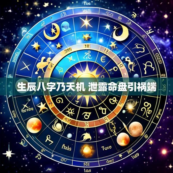 生辰八字乃天机 泄露命盘引祸端