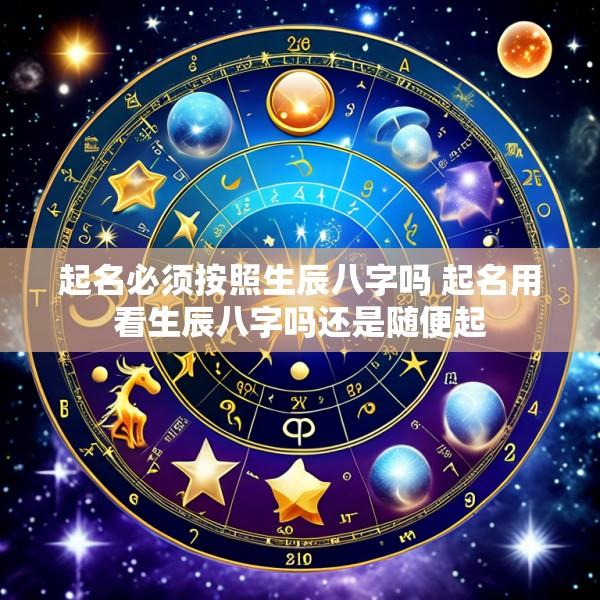 起名必须按照生辰八字吗 起名用看生辰八字吗还是随便起