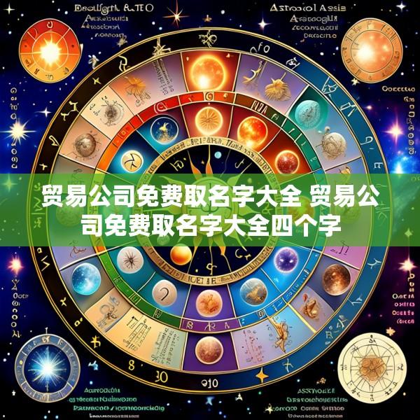 贸易公司免费取名字大全 贸易公司免费取名字大全四个字