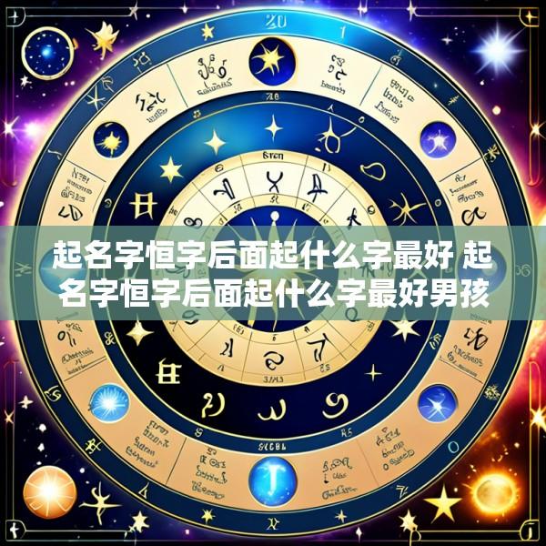 起名字恒字后面起什么字最好 起名字恒字后面起什么字最好男孩