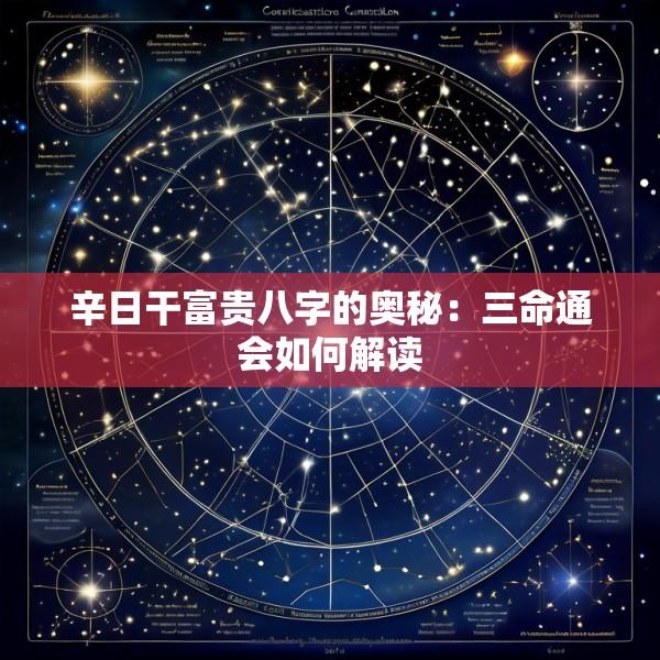 辛日干富贵八字的奥秘:三命通会如何解读