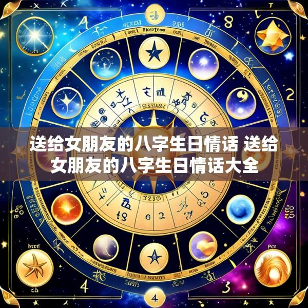 送给女朋友的八字生日情话 送给女朋友的八字生日情话大全