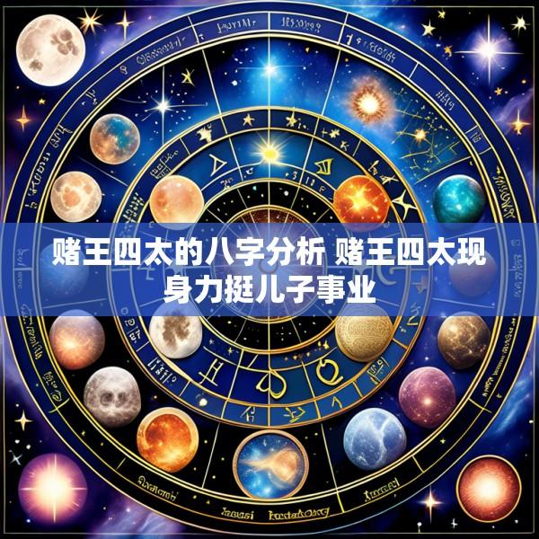 赌王四太的八字分析 赌王四太现身力挺儿子事业