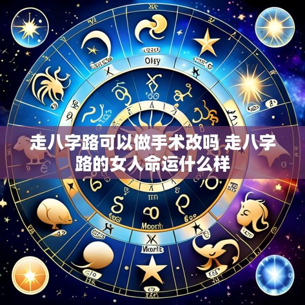 走八字路可以做手术改吗 走八字路的女人命运什么样