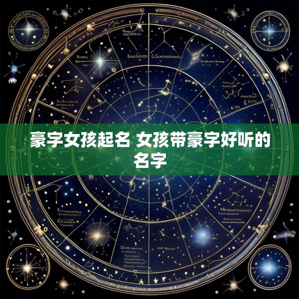 豪字女孩起名 女孩带豪字好听的名字