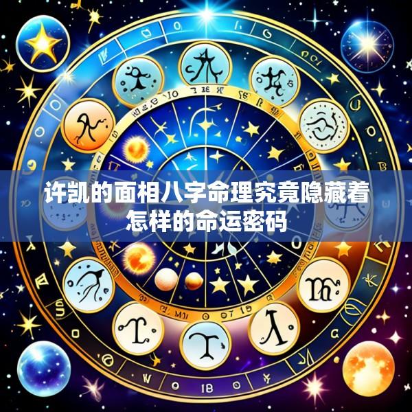 许凯的面相八字命理究竟隐藏着怎样的命运密码