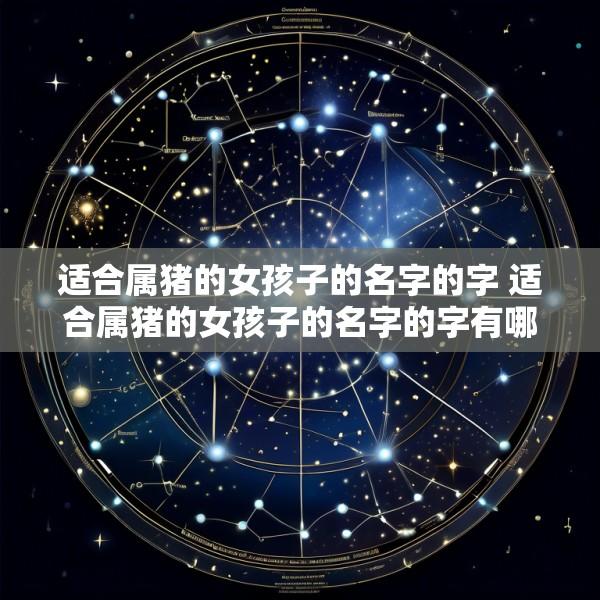 适合属猪的女孩子的名字的字 适合属猪的女孩子的名字的字有哪些