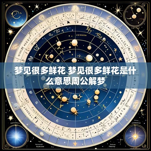 梦见很多鲜花 梦见很多鲜花是什么意思周公解梦