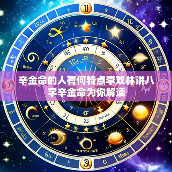 辛金命的人有何特点李双林讲八字辛金命为你解读