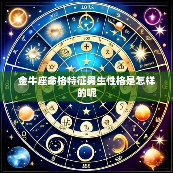 金牛座命格特征男生性格是怎样的呢