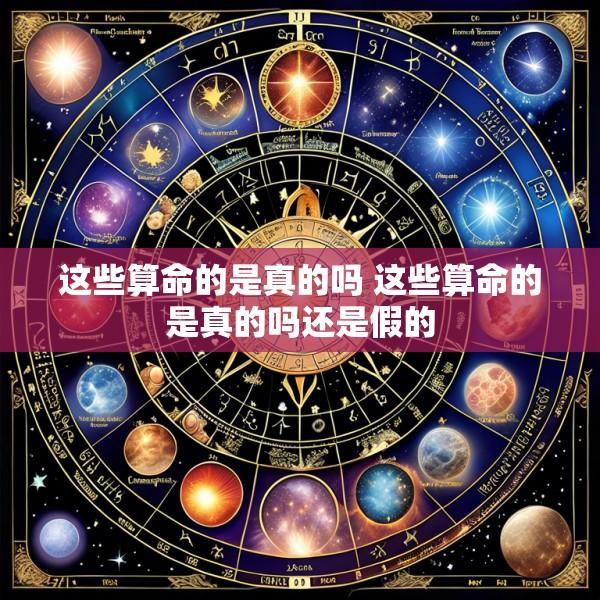这些算命的是真的吗 这些算命的是真的吗还是假的